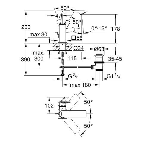 GROHE Allure EH-WT-Batterie