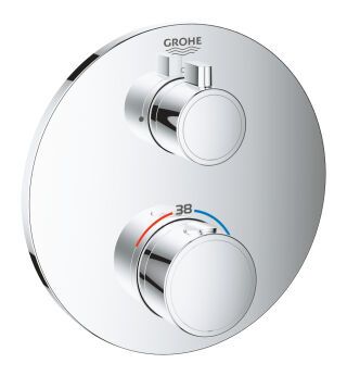 Grohtherm Thermostat-Brausebatterie FMS rund