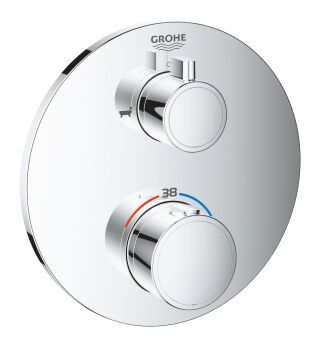 Grohtherm Thermostat-Wannenbatterie FMS rund