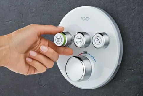 GROHE SmartControl aus Acrylglas in Moon White