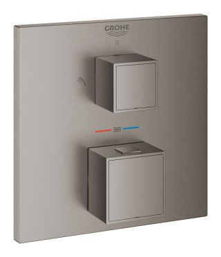 GROHE THM-Brausebatterie Grohtherm Cube 24154 FMS für 35604 hard graphite geb.