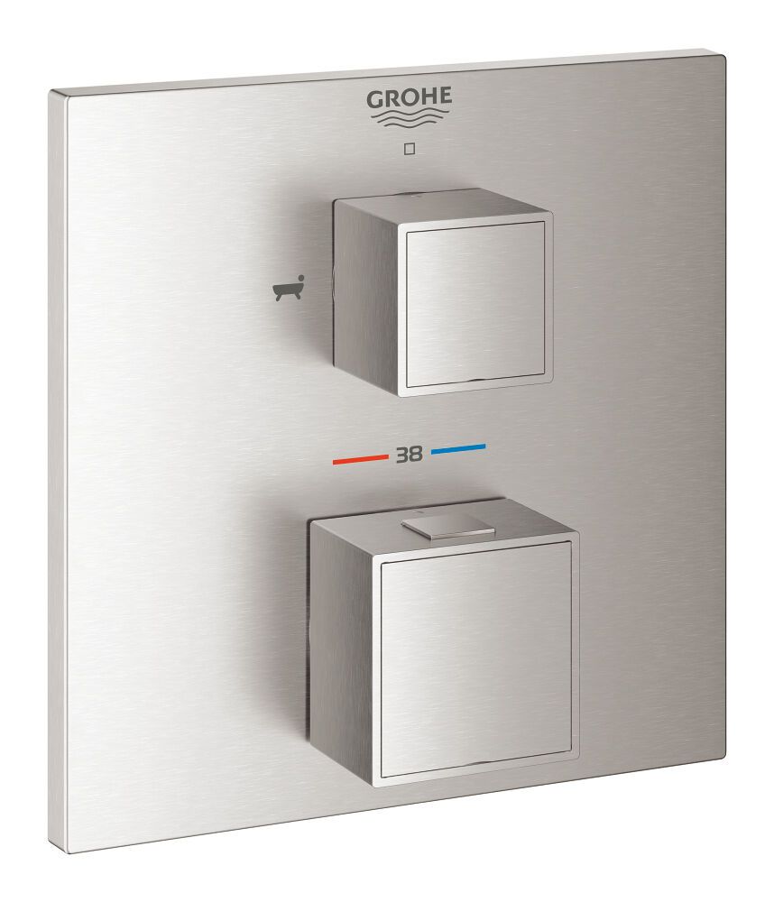 Grohtherm Cube Thermostat-Wannenbatterie FMS