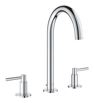 GROHE 3-Loch-WT-Batterie Atrio 20649 Rohrauslauf Hebelgriff chrom