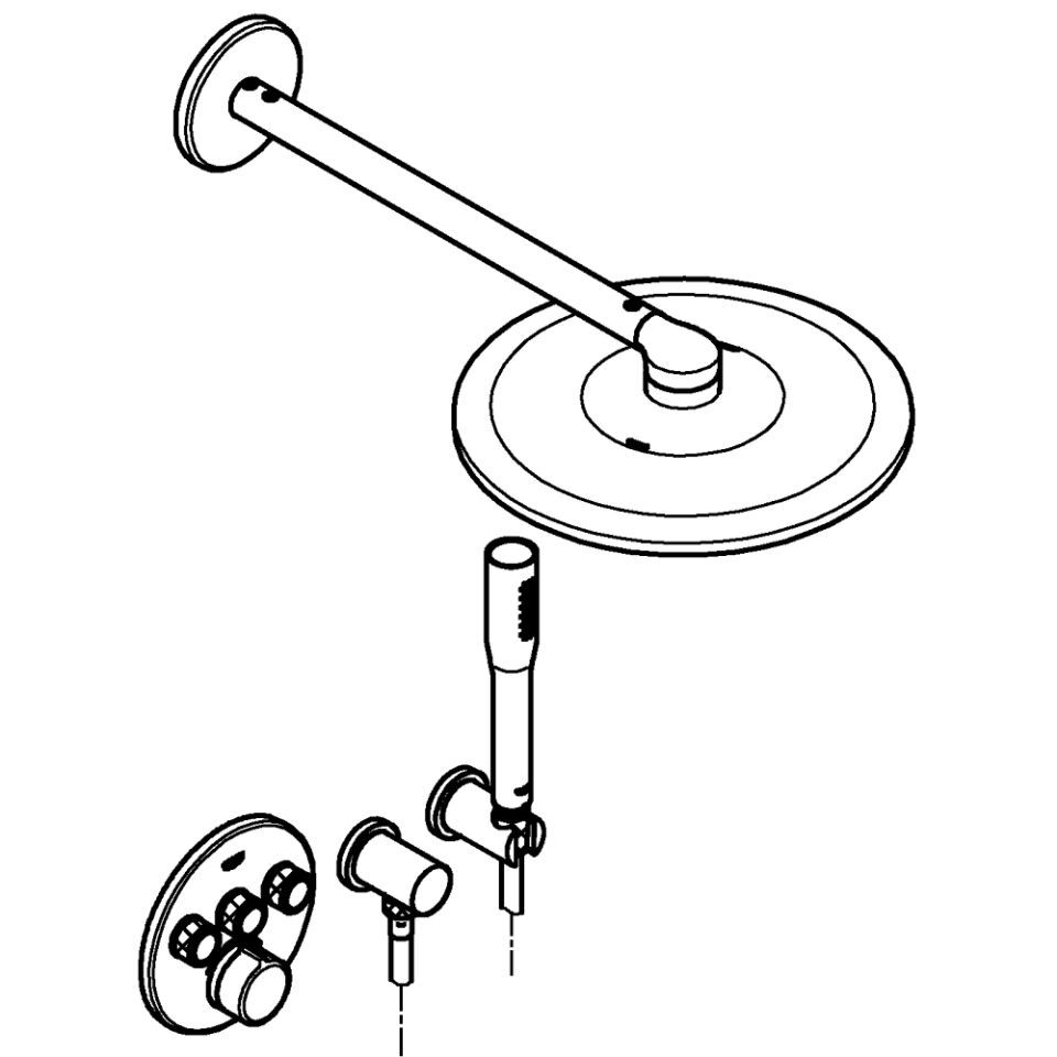 GROHE SmartControl UP-Duschsystem Mischer