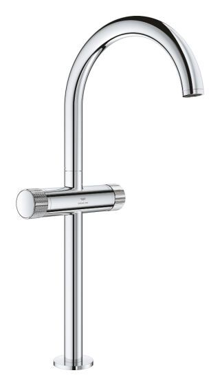 GROHE WT-Einlochbatt. Atrio Private C. 21142 XL-Size Knopfbetätigung chrom