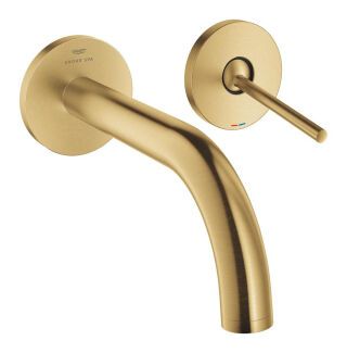 GROHE 2-L-WT-Wandbatterie Atrio 29410 FMS Ausladung 185mm cool sunrise geb.