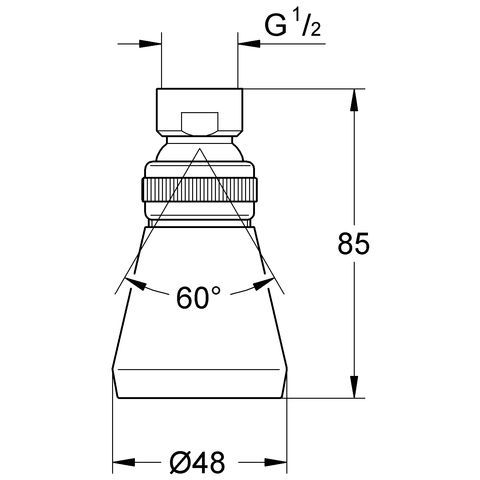 GROHE Relexa 50 Kopfbrause