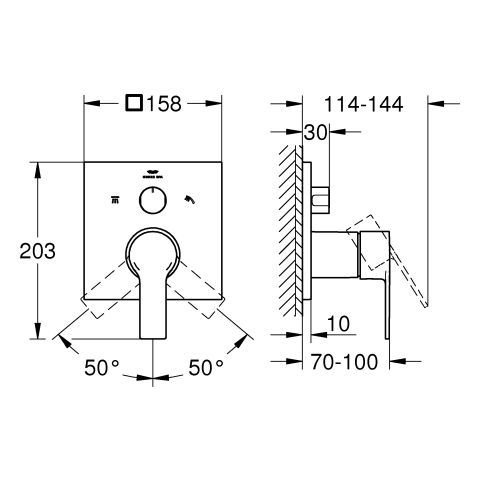 GROHE Allure Einhandbatterie FMS