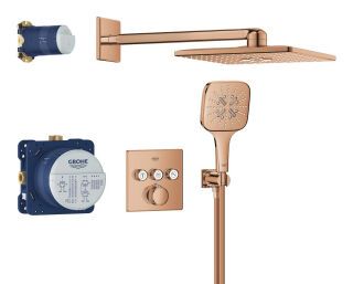 GROHE UP-D.system Grohtherm SmartControl 34864 THM eckige Form 3 ASV warm sunset