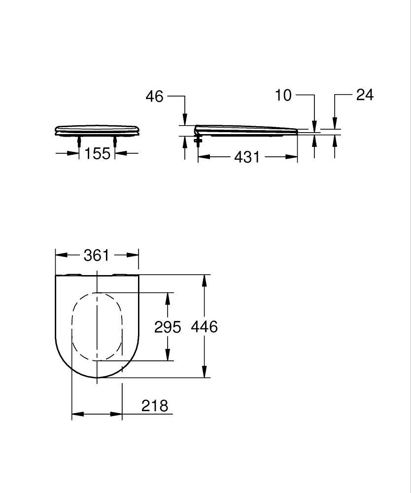 GROHE Essence Keramik WC-Sitz