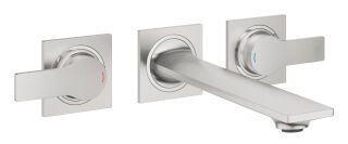 GROHE 3-L-WT-Wandbatterie Allure 20193_2 FMS Ausladung 208mm supersteel
