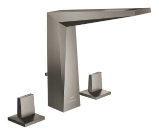 GROHE 3-L-WT-Batterie Allure Brilliant 20627 Zugst.-Abl.grt. hard graphite geb.