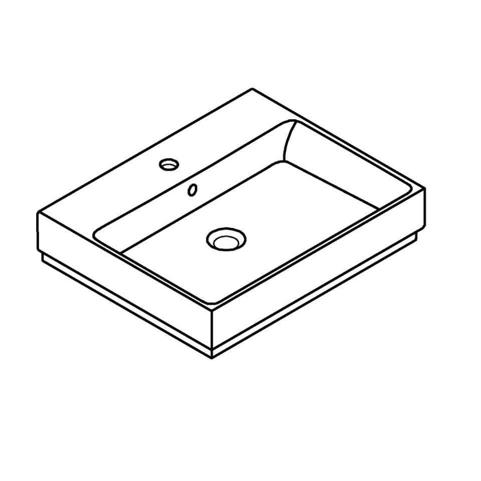 GROHE Waschtisch Cube Keramik 39473 60cm PureGuard alpinweiß