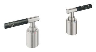 GROHE Hebelgriffe Atrio Private C. 48465 Vanilla Noir Caesarstone supersteel