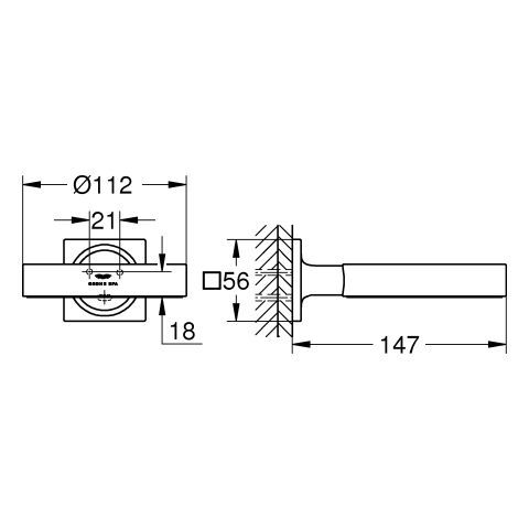 GROHE Halter Allure 40963_1 für Seifenschale/Föneinsatz cool sunrise geb