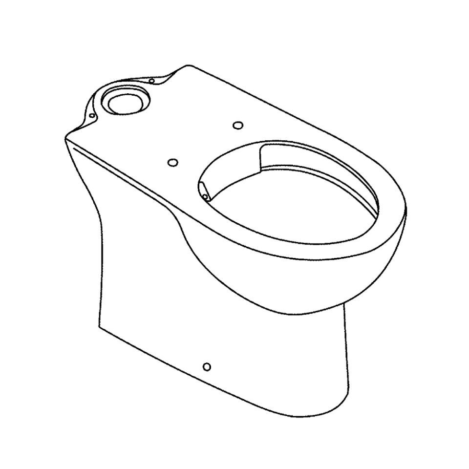 GROHE Bau Keramik Stand-WC-Kombination