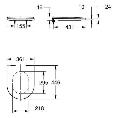 GROHE Essence Keramik WC-Sitz