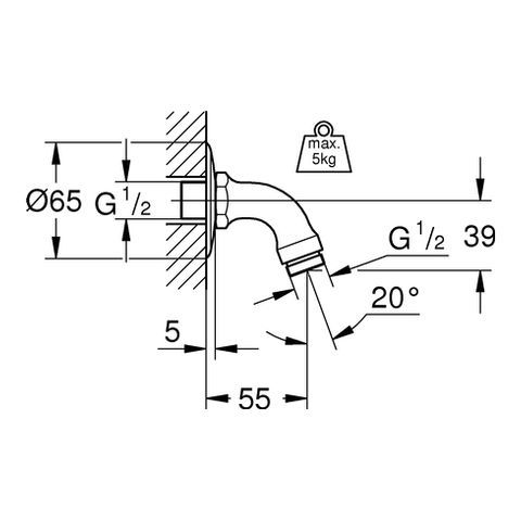GROHE Relexa Brausearm