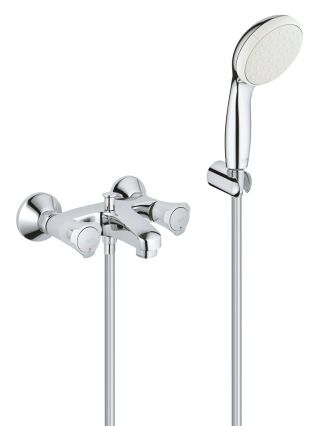 GROHE Costa Zweigriff-Wannenbatterie Wandmontage