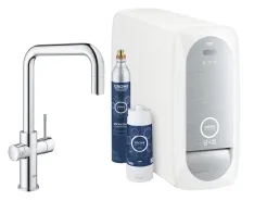 GROHE Blue Home U-Auslauf Starter Kit, herausziehbarer Mousseurauslauf