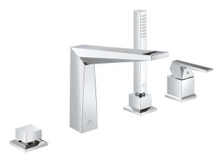 GROHE 4L-Wannenkomb. Allure Brilliant PC 29523 Griff Rändelstruktur chrom