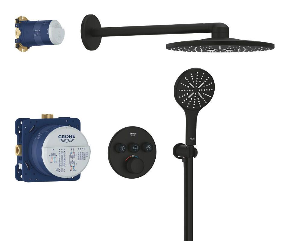 Grohtherm SmartControl UP-Duschsystem mit Thermostat rund