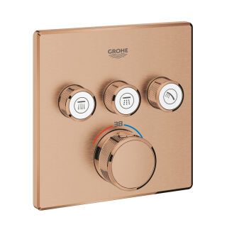 GROHE Thermostat Grohtherm SmartControl 29126 eckig FMS 3 ASV warm sunset geb.