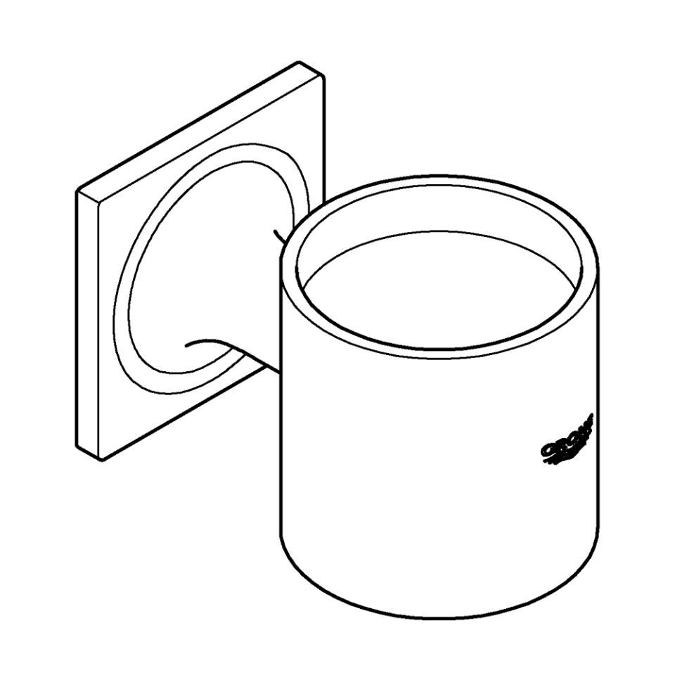 GROHE Allure Halter für Glas oder Seifenspender