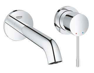 GROHE 2-Loch-WT-Wandbatterie Essence 29192_1 FMS Ausladung 183mm chrom