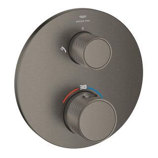GROHE THM-Brausebatt. Atrio Private C. 24396 2-W-Umst. Knopfbet. hard graph. gb