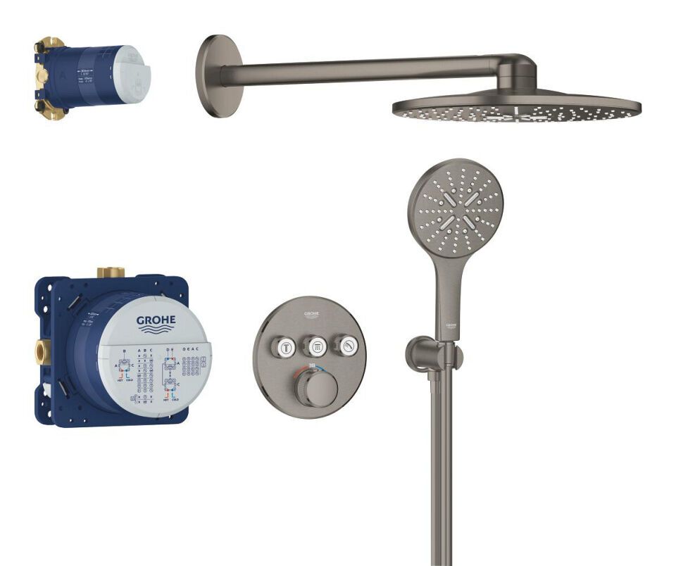 Grohtherm SmartControl UP-Duschsystem mit Thermostat rund