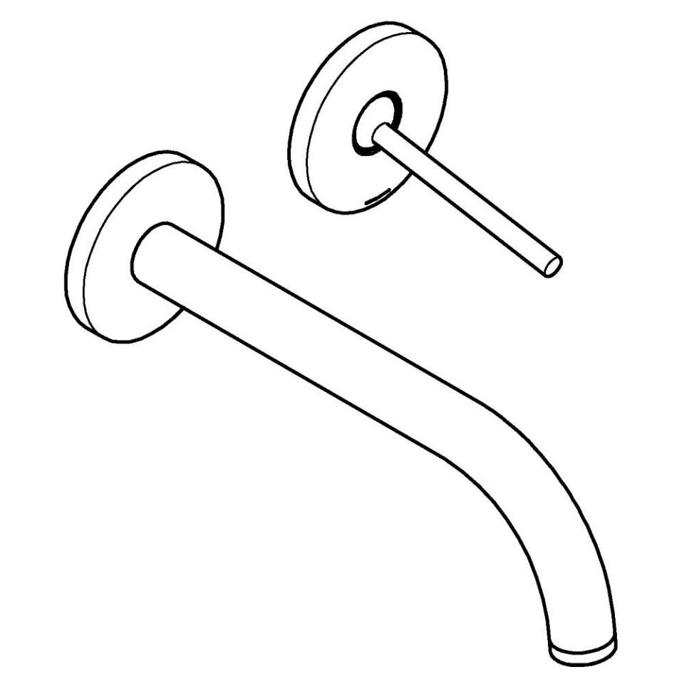 GROHE Atrio 2-Loch-WT-Wandbatterie FMS