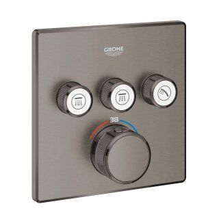 GROHE Thermostat Grohtherm SmartControl 29126 eckig FMS 3 ASV hard graphite geb.