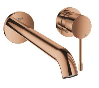 GROHE 2-Loch-WT-Wandbatterie Essence 29193_1 FMS Ausladung 230mm warm sunset