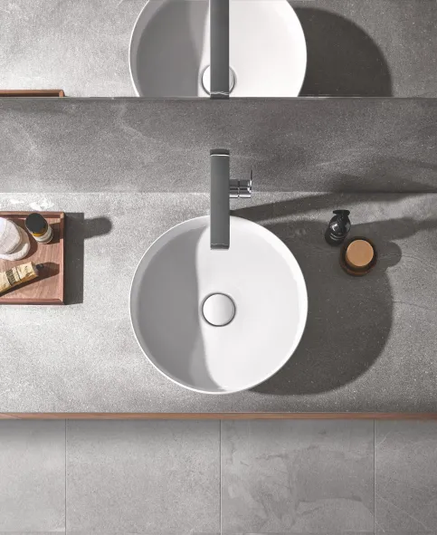 GROHE Airio. Dieser runde Waschtisch ist die perfekte Ergänzung zu den Atrio Kollektionen.