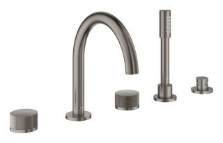 GROHE 5-L-Wannenkombin. Atrio Private C. 25226 Knopfbetätigung hard graphite geb.