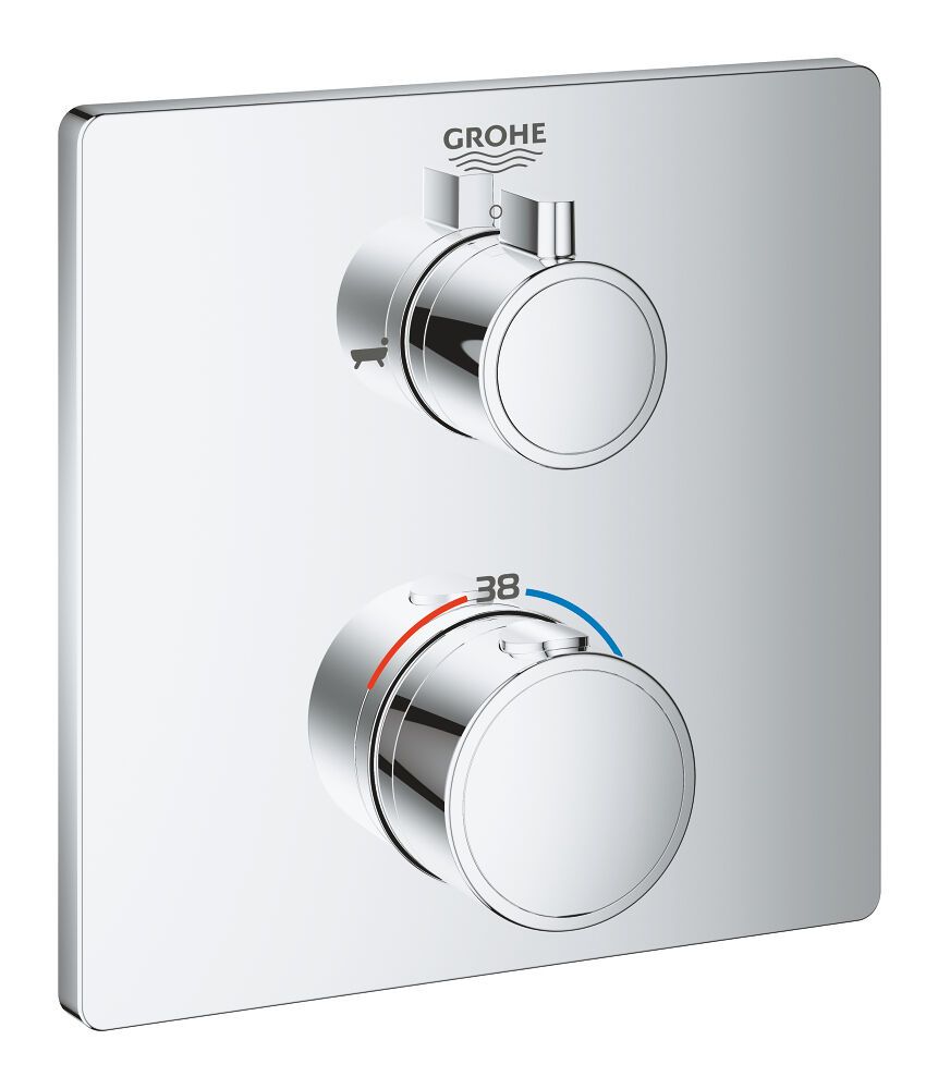 Grohtherm THM-Wannenbatterie FMS eckig Grohtherm THM-Wannenbatterie FMS eckig
