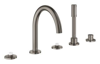 GROHE 5-L-Wannenkombin. Atrio Private C. 25224 für Hebelgriffe hard graphite geb.