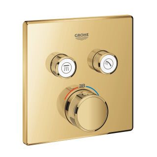 GROHE Thermostat Grohtherm SmartControl 29124 eckig FMS 2 Absperrv. cool sunrise