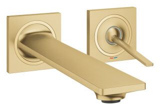 GROHE 2-L-WT-Wandbatterie Allure 19386_2 FMS Ausl. 212mm cool sunrise gebürstet