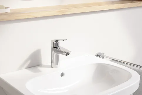 Die verbauten Eurosmart Armaturen tragen auch über die für die Cradle-to-Cradle®-Zertifizierung relevanten Kriterien hinaus zu einem nachhaltigen Umgang mit Ressourcen bei.