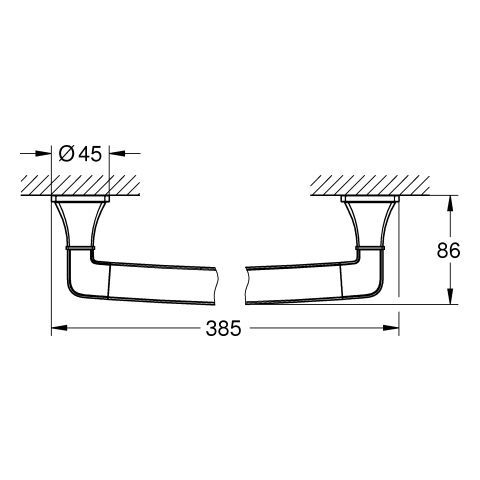 GROHE Wannengriff Grandera 40960 chrom