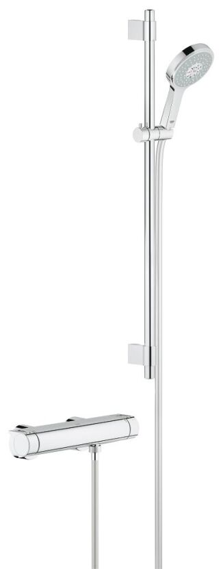 GROHE THM-Brausebatterie Grohtherm 2000 34482_1 mit Brausegrt. Power&Soul chrom