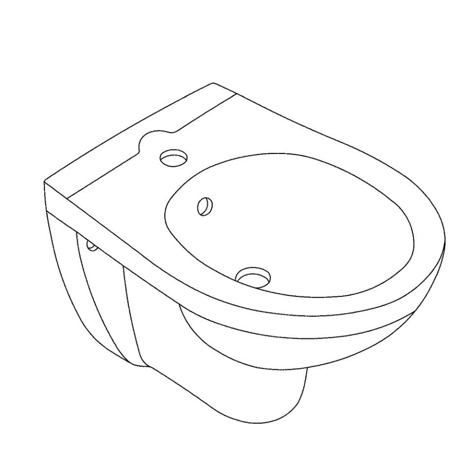 GROHE Bau Keramik Wandbidet