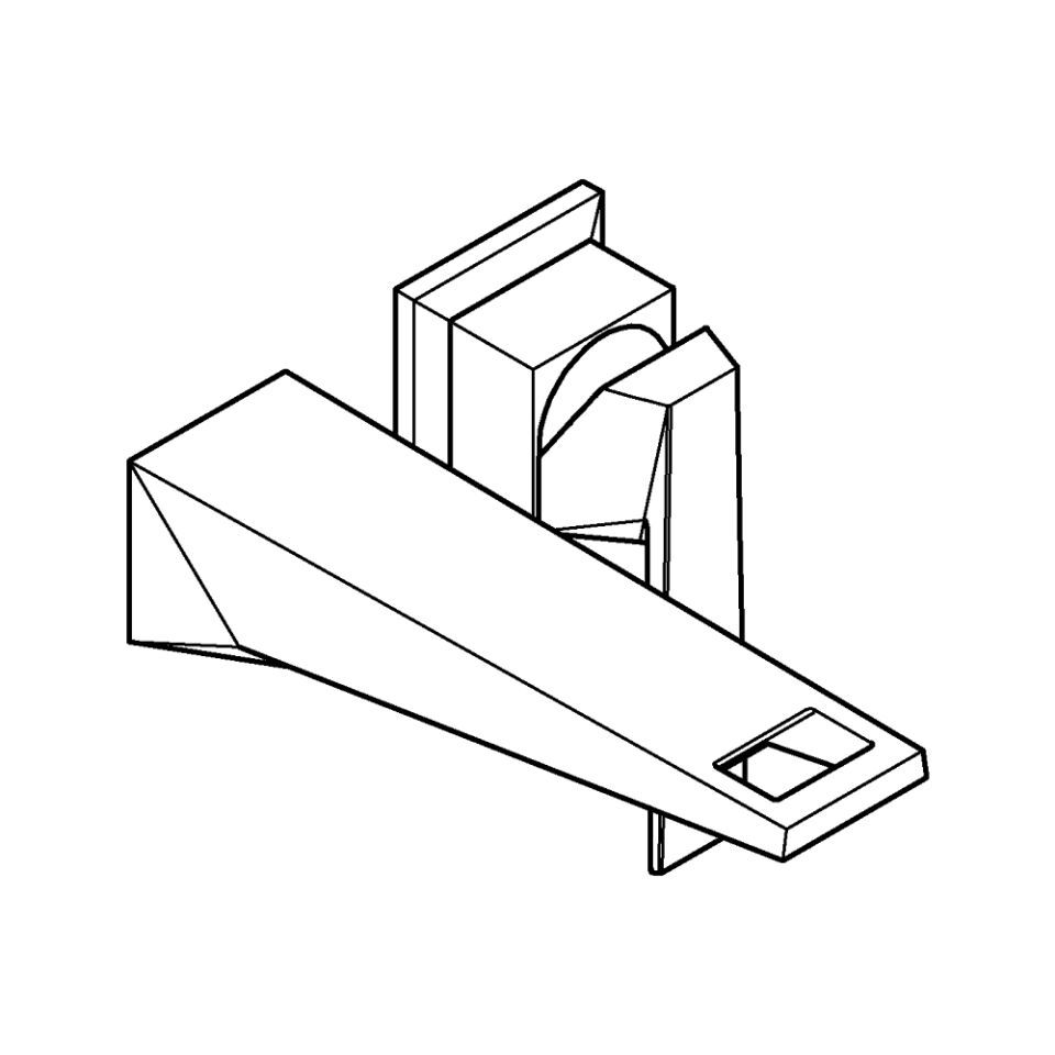 GROHE Allure Brilliant 2-Loch-WT-Wandbatterie FMS