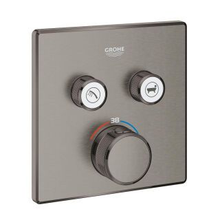 GROHE Thermostat Grohtherm SmartControl 29124 eckig FMS 2 ASV hard graphite geb.