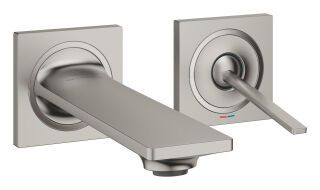 GROHE 2-Loch-WT-Wandbatterie Allure 19309_2 FMS für 23429 Ausl. 154mm satin steel