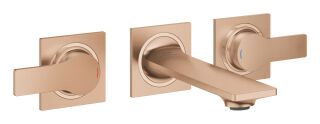 GROHE 3-L-WT-Wandbatterie Allure 20189_2 FMS Ausl. 150mm warm sunset gebürstet