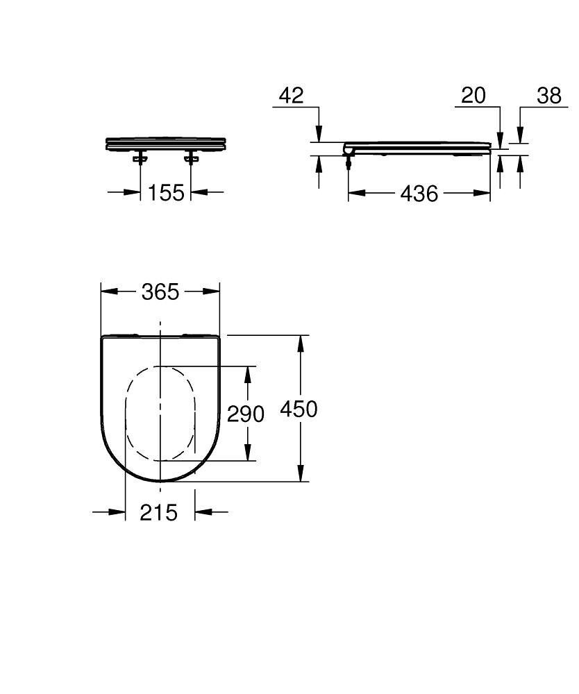 GROHE Euro Keramik WC-Sitz