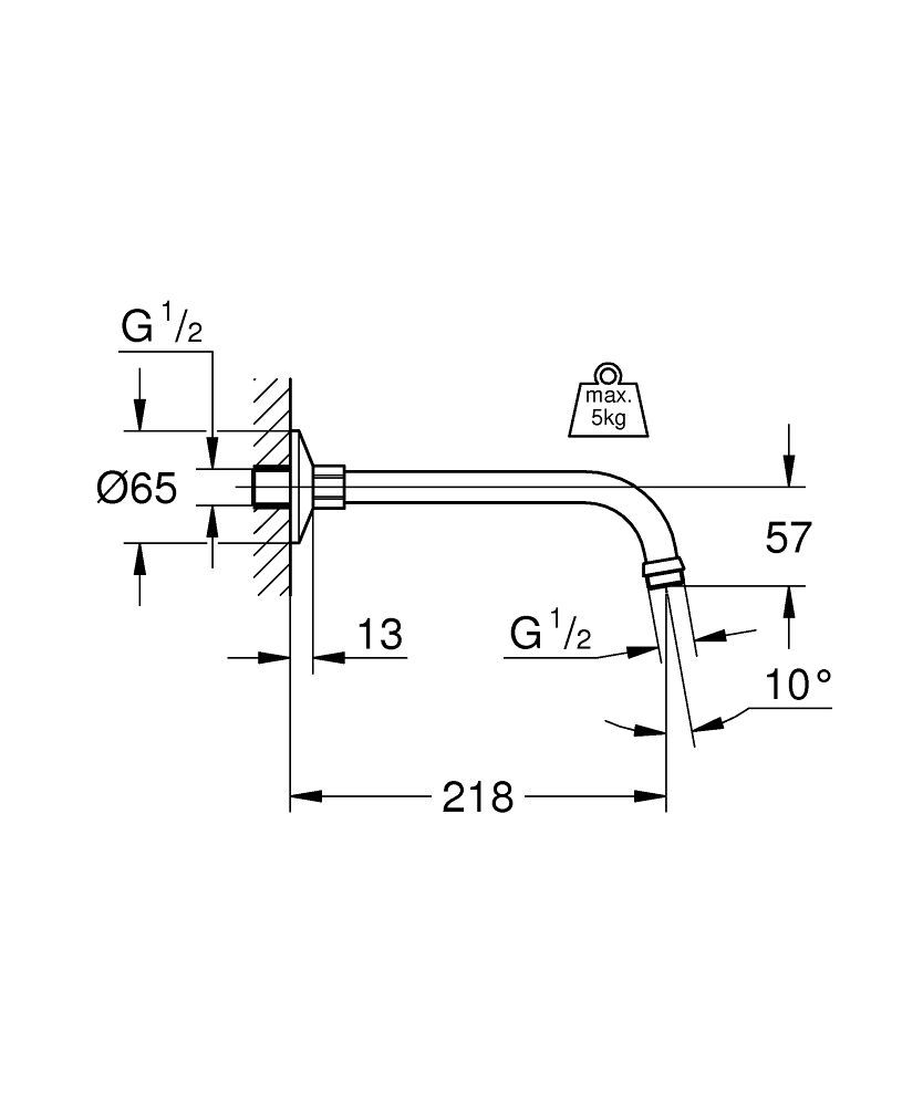GROHE Relexa Brausearm